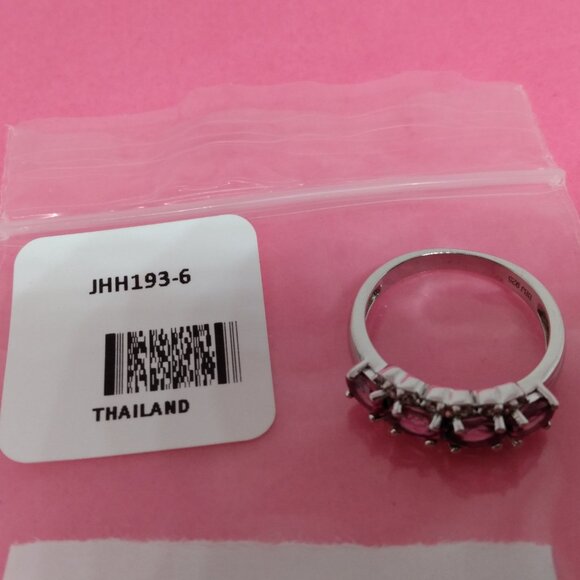 Blush Pink garnet ring size 6 - Picture 3 of 8